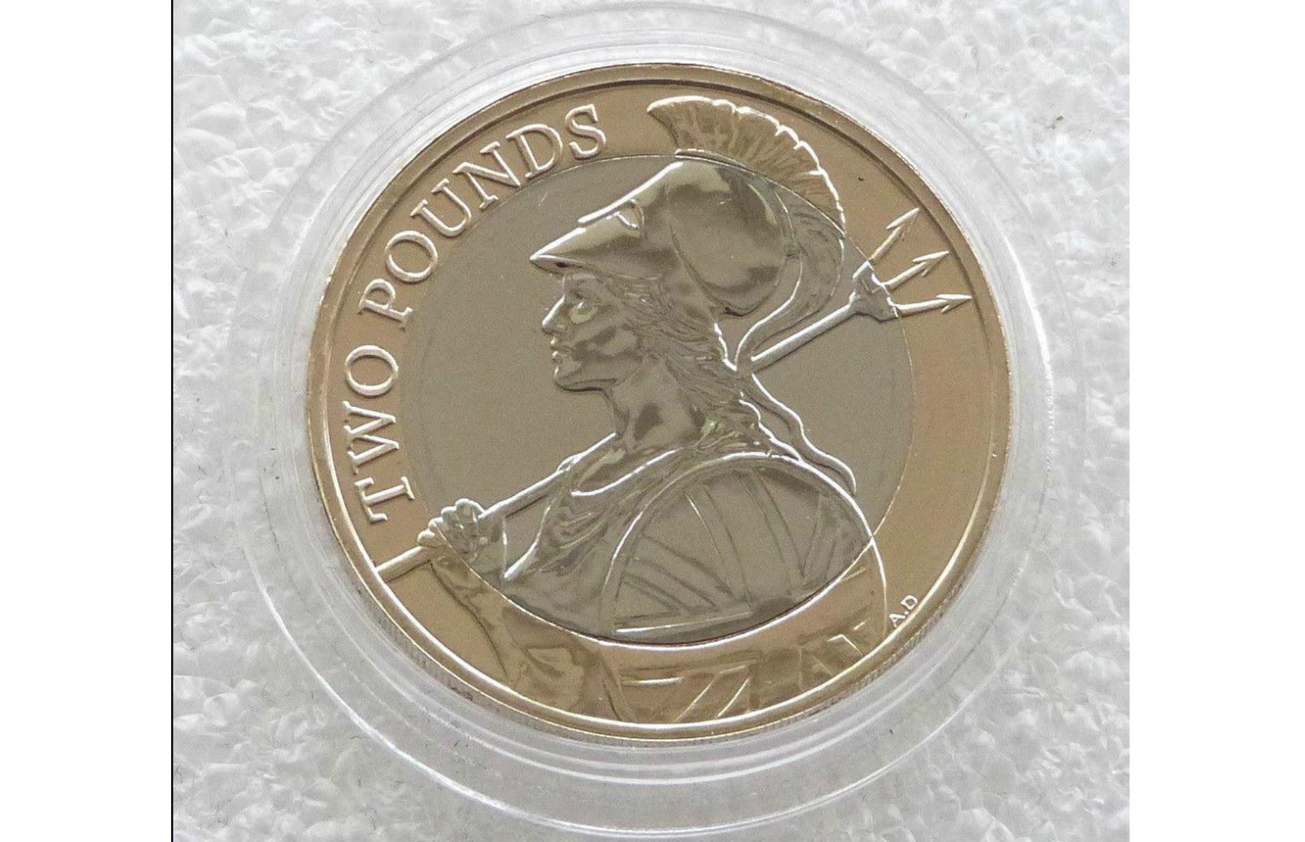 2015 Britannia £2 coin